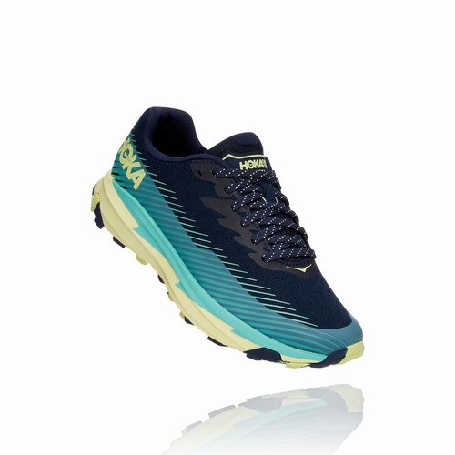 Hoka One One TORRENT 2 Trail Running Shoes For Women India Black/Blue IN-9460